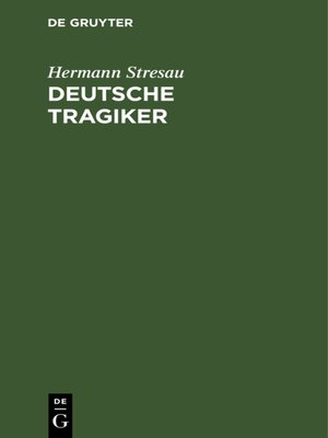 cover image of Deutsche Tragiker